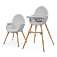 Стульчик для кормления 2 в 1 Kinderkraft Fini 2 Grey (KHFINI02GRY0000)