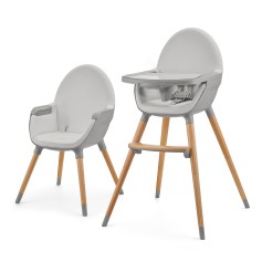 Стільчик для годування 2 в 1 Kinderkraft Fini 2 Grey (KHFINI02GRY0000)