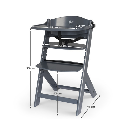 Стільчик для годування Kinderkraft Enock Gray (KKKENOCGRYF000) — 15837