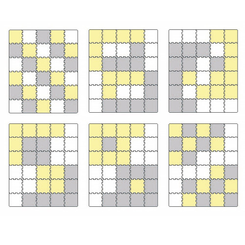 Килимок-пазл Kinderkraft Luno Yellow, 30 элементов (202463) — 15799