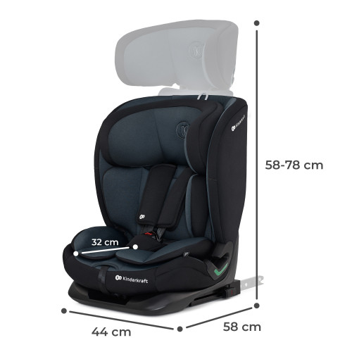 Автокресло Kinderkraft Oneto3 i-Size Graphite Black (KCONE300BLK0000) — 16022