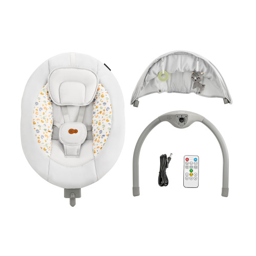 Кресло-качели Kinderkraft Lumi 2 Light Grey (KBLUMI02LGR0000) — 16045 Кресло-качели Kinderkraft Lumi 2 Light Grey (KBLUMI02LGR0000) — 16045