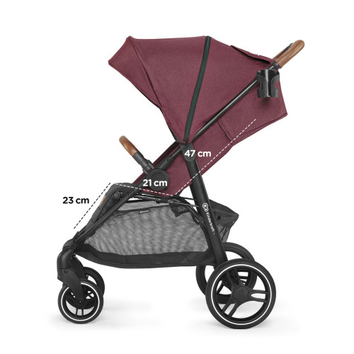 Прогулянкова коляска Kinderkraft Grande 2020 Burgundy (202388) — 15706