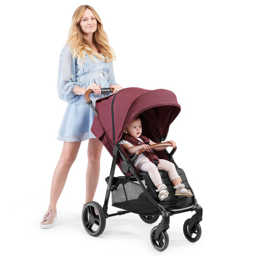 Прогулянкова коляска Kinderkraft Grande 2020 Burgundy (202388) — 15706