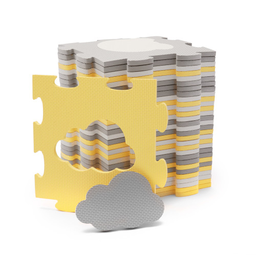 Килимок-пазл Kinderkraft Luno Shapes Yellow, 30 елементів (301063) — 15966 Килимок-пазл Kinderkraft Luno Shapes Yellow, 30 елементів (301063) — 15966