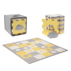 Килимок-пазл Kinderkraft Luno Shapes Yellow, 30 елементів (301063)