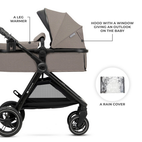 Універсальна коляска 3в1 Kinderkraft Esme Pro Sand Beige (KSESME00BEG300N) — 23352