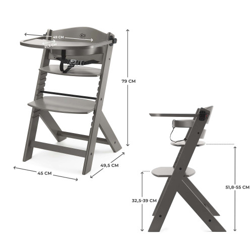 Стульчик для кормления 3в1 Kinderkraft Enock Brown (KKKENOCBRWF0000) — 23359 Стульчик для кормления 3в1 Kinderkraft Enock Brown (KKKENOCBRWF0000) — 23359