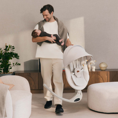 Крісло-гойдалка Kinderkraft Tulsy Beige (301237) — 21672