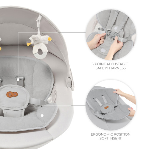 Крісло-гойдалка Kinderkraft Tulsy Beige (301237) — 21672