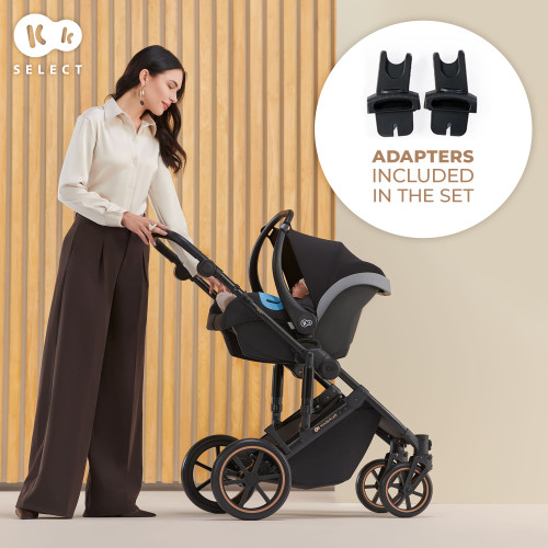 Універсальна коляска 2 в 1 Kinderkraft Prime 2 Shadow Grey (KSPRIM02GRY2000) — 23777