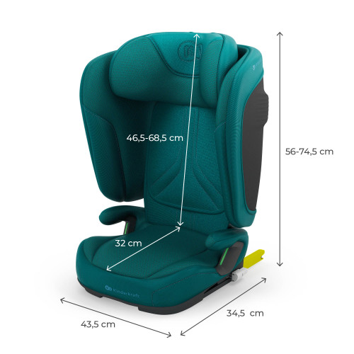 Дитяче автокрісло Kinderkraft Unity 2 i-Size Green (301250) — 21685