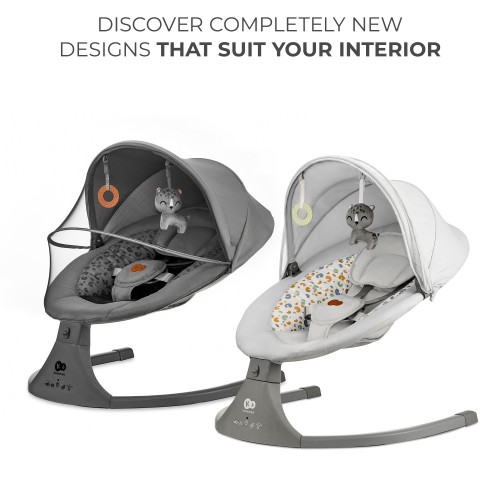 Крісло-гойдалка Kinderkraft Lumi 2 Dark Grey (KBLUMI02DGR0000) — 16044