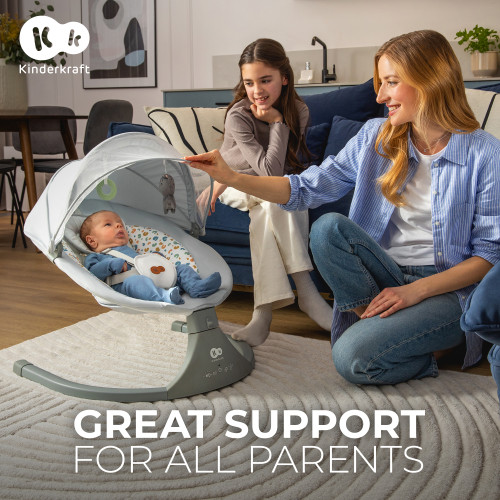 Крісло-гойдалка Kinderkraft Lumi 2 Dark Grey (KBLUMI02DGR0000) — 16044