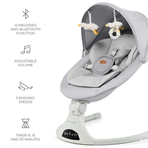 Електричне крісло-гойдалка Kinderkraft Tulsy Gray (301238) — 21673 Електричне крісло-гойдалка Kinderkraft Tulsy Gray (301238) — 21673