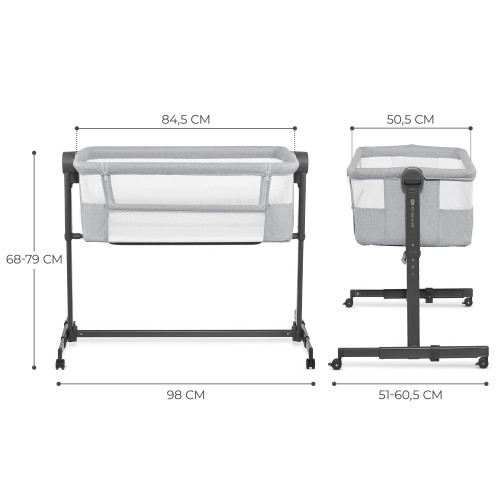 Приставне ліжко-люлька Kinderkraft Neste Up 2 Light Grey (301139) — 16039 Приставне ліжко-люлька Kinderkraft Neste Up 2 Light Grey (301139) — 16039