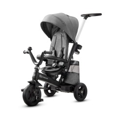 Триколісний велосипед з батьківською ручкою Kinderkraft Easytwist Platinum Grey (KKRETWIGRY0000)