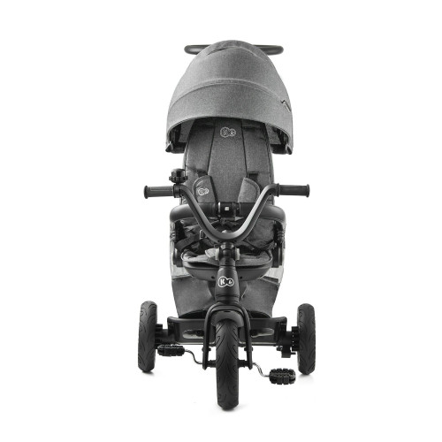 Триколісний велосипед з батьківською ручкою Kinderkraft Easytwist Platinum Grey (KKRETWIGRY0000) — 15807
