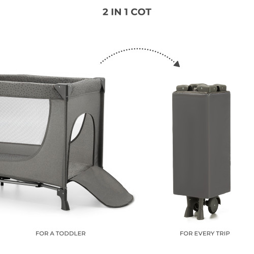 Ліжко-манеж Kinderkraft Joy 2 Dark Grey (KLJOY02DGR00000) — 16064 Ліжко-манеж Kinderkraft Joy 2 Dark Grey (KLJOY02DGR00000) — 16064