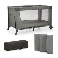 Ліжко-манеж Kinderkraft Joy 2 Dark Grey (KLJOY02DGR00000)