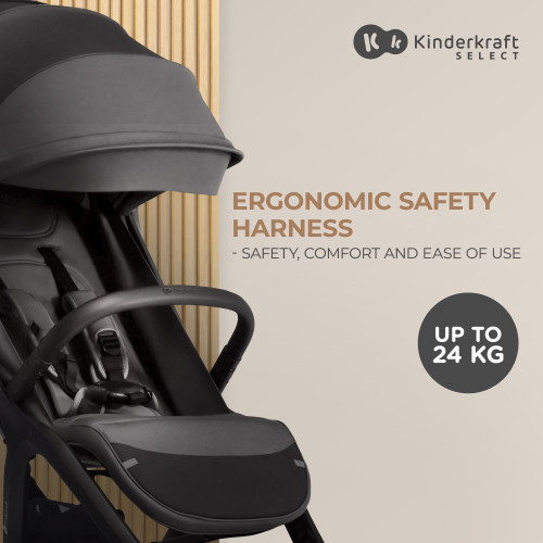 Прогулянкова коляска Kinderkraft Nubi 2 Cloudy Grey (KSNUBI02GRY0000) — 15991 Прогулянкова коляска Kinderkraft Nubi 2 Cloudy Grey (KSNUBI02GRY0000) — 15991