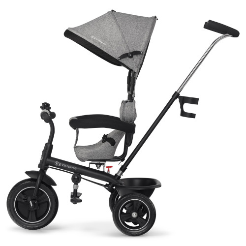 Триколісний велосипед з поворотним сидінням Kinderkraft Freeway Grey Melange (300020) — 15842