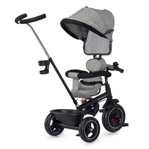 Триколісний велосипед з поворотним сидінням Kinderkraft Freeway Grey Melange (300020) — 15842