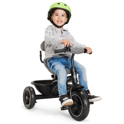 Триколісний велосипед з поворотним сидінням Kinderkraft Freeway Grey Melange (300020) — 15842