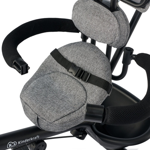 Триколісний велосипед з поворотним сидінням Kinderkraft Freeway Grey Melange (300020) — 15842