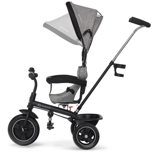 Триколісний велосипед з поворотним сидінням Kinderkraft Freeway Grey Melange (300020) — 15842