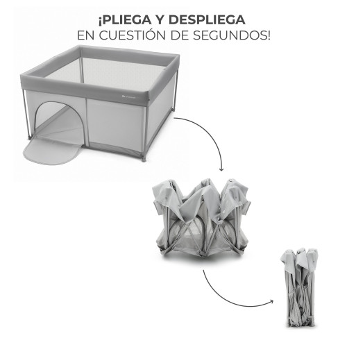 Дитячий манеж Kinderkraft Ziki Grey (301230) — 21670