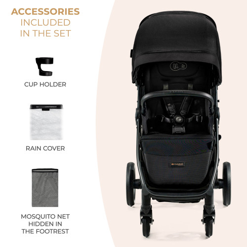 Прогулочная коляска Kinderkraft Mitzy Ink Black (KSMITZ00BLK0000) — 16076
