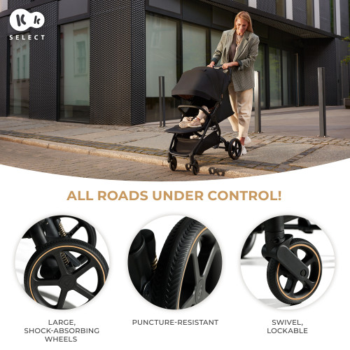 Прогулочная коляска Kinderkraft Mitzy Ink Black (KSMITZ00BLK0000) — 16076