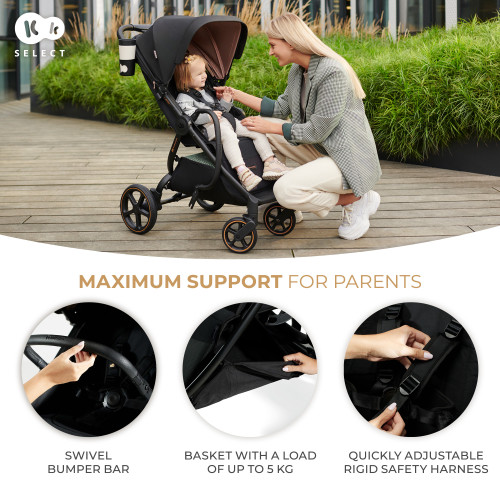Прогулочная коляска Kinderkraft Mitzy Ink Black (KSMITZ00BLK0000) — 16076