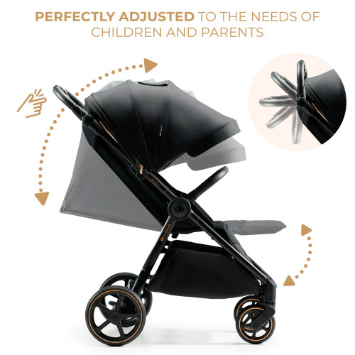 Прогулочная коляска Kinderkraft Mitzy Ink Black (KSMITZ00BLK0000) — 16076