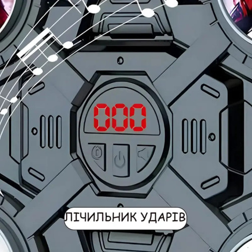 Музичний тренажер для боксу, настінний, рукавички, 4 цілі, світло, на акумуляторі, 32-27-4,5 см (MS 4824) — 22960 Музичний тренажер для боксу, настінний, рукавички, 4 цілі, світло, на акумуляторі, 32-27-4,5 см (MS 4824) — 22960