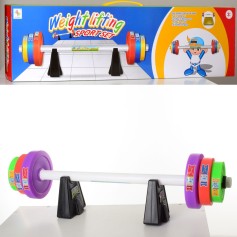 Игровой набор пауэрлифтинга, штанга, веса, 80,5 см (MR 0172)
