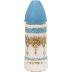 Бутылочка Suavinex Couture круглая соска 3-х позиционная 270 мл (304151)