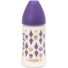 Бутылочка Suavinex Couture круглая соска 3-х позиционная 270 мл (304161)