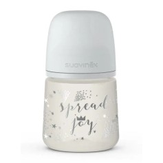 Бутылочка Suavinex Spread joy Волшебные истории физиологическая соска, медленный поток, 150 мл серебряная корона (307058)