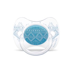 Пустушка фізіологічна Suavinex Couture 0-4 міс блакитна (304207)