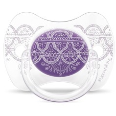 Пустушка фізіологічна Suavinex Couture 4-18 міс фіолетовий (304215)