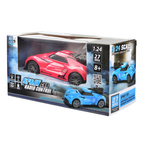 Машинка на радіокеруванні Sulong Toys Spray Car Sport 1:24 рожевий, з функцією туману (SL-354RHP) — 21156