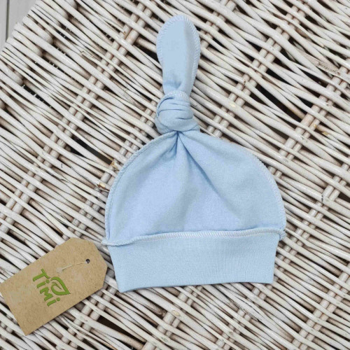 Дитяча шапочка з вузликом Тімі блакитний (Т09/3-И38-40 голубий)