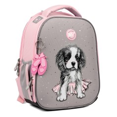 Рюкзак школьный каркасный YES Doggy Ballet H-100
