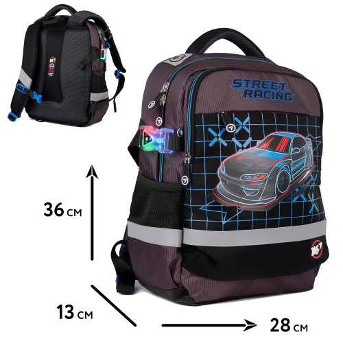 Рюкзак школьный YES Street Racing S-52 Ergo — 9800 Рюкзак школьный YES Street Racing S-52 Ergo — 9800