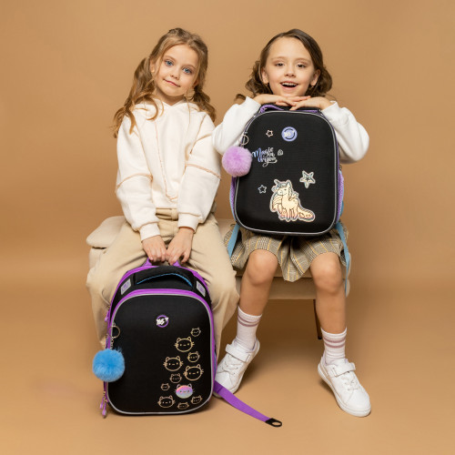 Рюкзак школьный каркасный YES Magic Rainbow Unicorn H-100 — 9777