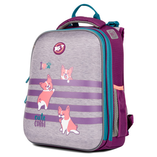 Рюкзак школьный каркасный YES H-12 Corgi — 9712 Рюкзак школьный каркасный YES H-12 Corgi — 9712