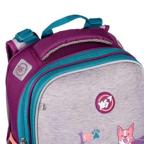 Рюкзак школьный каркасный YES H-12 Corgi — 9712 Рюкзак школьный каркасный YES H-12 Corgi — 9712