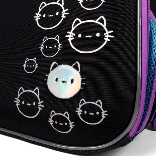 Рюкзак школьный каркасный YES Mysterious Cats H-100 — 9781 Рюкзак школьный каркасный YES Mysterious Cats H-100 — 9781